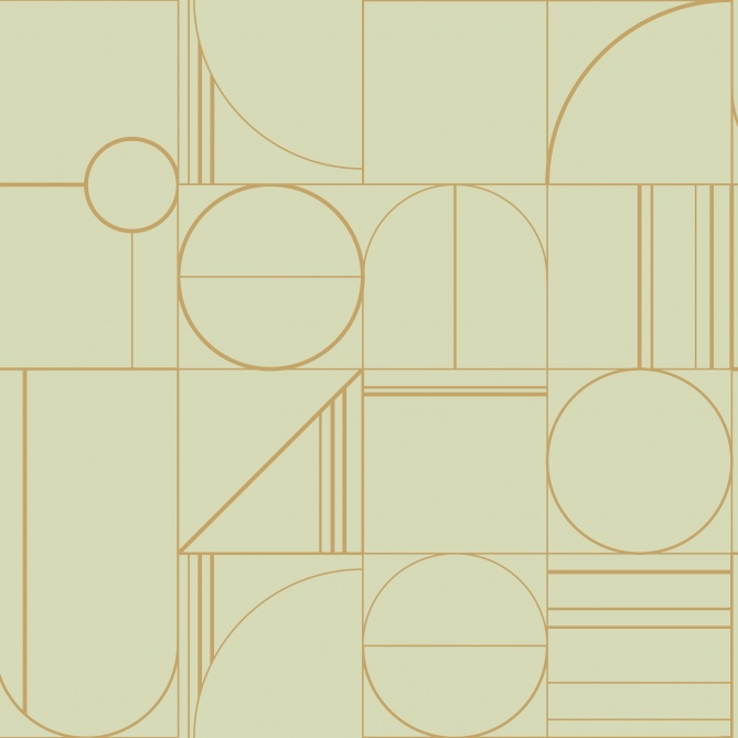 Papel Pintado Formas geométricas redondeadas - DAWADIMI 02 | MURAKE - 879792