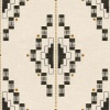 Papel pintado geométrico étnico antracita - QUIPU 04 | MURAKE - 101492