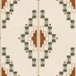 Papel pintado geométrico verde oliva - QUIPU 03 | MURAKE - 101491