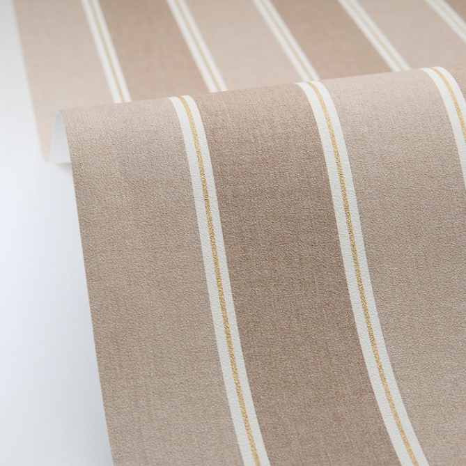 Papel pintado de rayas topo y oro - RIVEL 02 | MURAKE - 879920