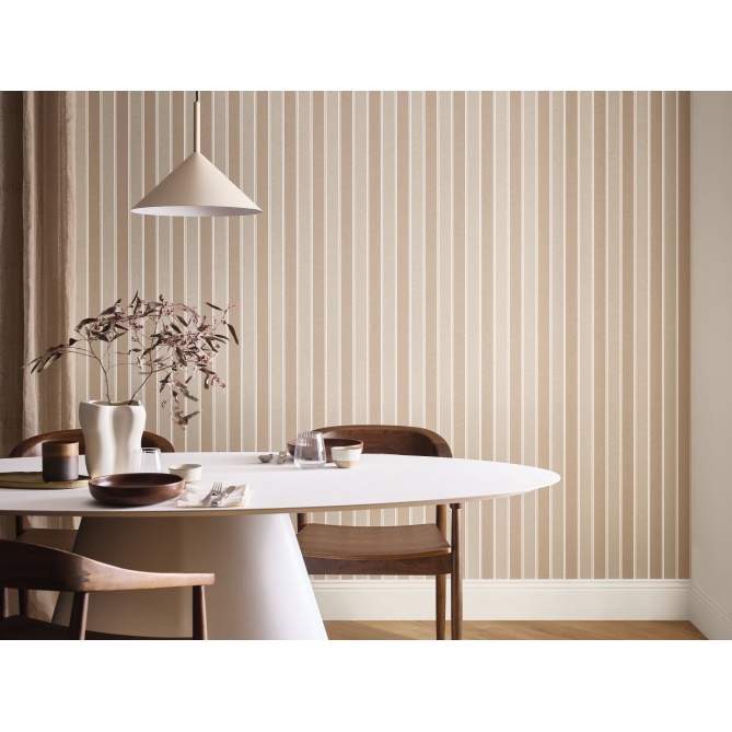 Papel pintado de rayas topo y oro - RIVEL 02 | MURAKE - 879920
