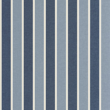Papel pintado de rayas azul denim y oro - RIVEL 04 | MURAKE - 879922