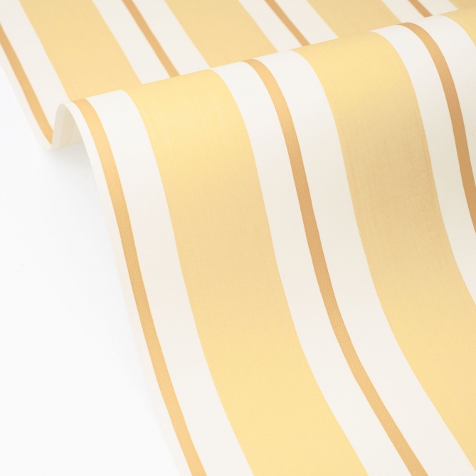 Papel pintado de rayas acuarela amarillas - LIVANA 02 | MURAKE - 879926