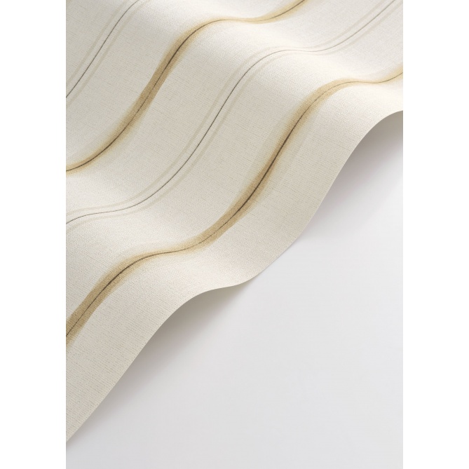Papel pintado de rayas beige arena TALVA 02 | Murake - 879929