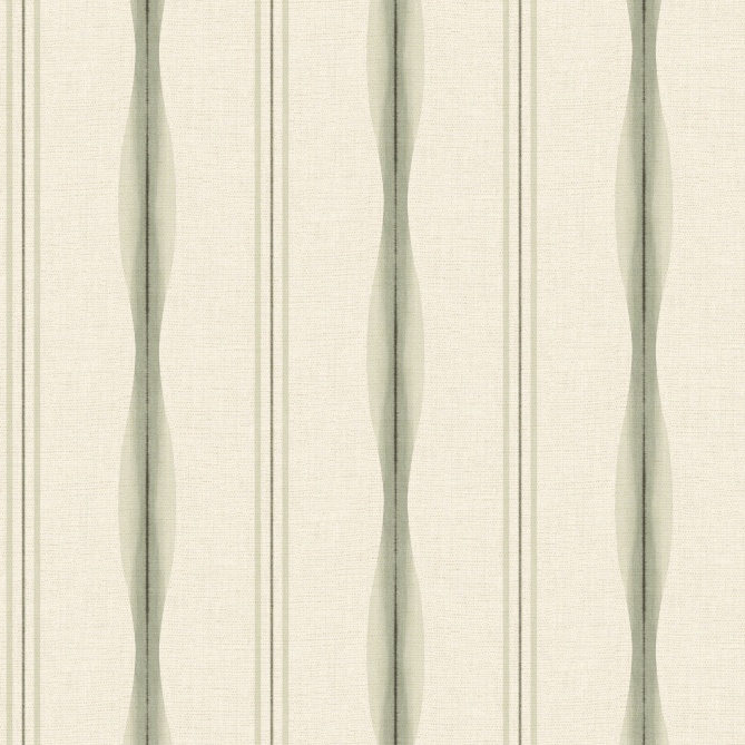 Papel pintado de rayas verde salvia TALVA 03 | Murake - 879930
