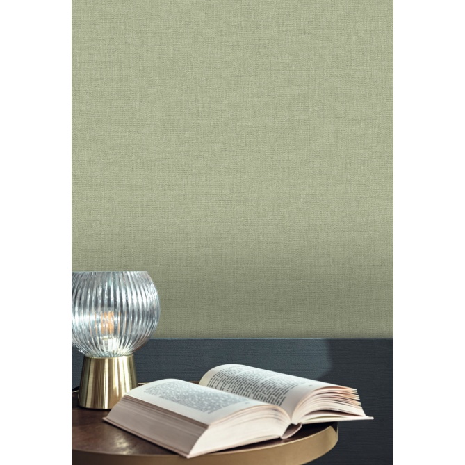 Papel pintado liso verde eucalipto LINOA 60 | Murake - 879990