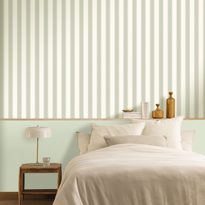 Papel pintado liso verde agua LINOA 65 | Murake - 879995