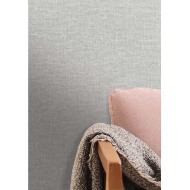 Papel pintado liso gris guijarro LINOA 76 | Murake - 880006