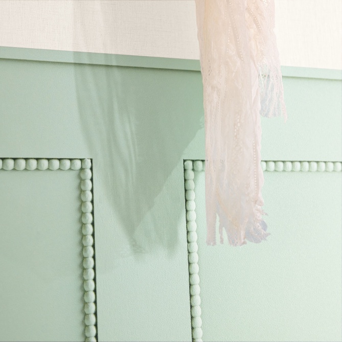 Papel pintado liso verde almendra claro LINOA 55 | Murake - 879985