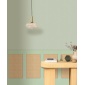 Papel pintado liso verde almendra LINOA 56 | Murake - 879986