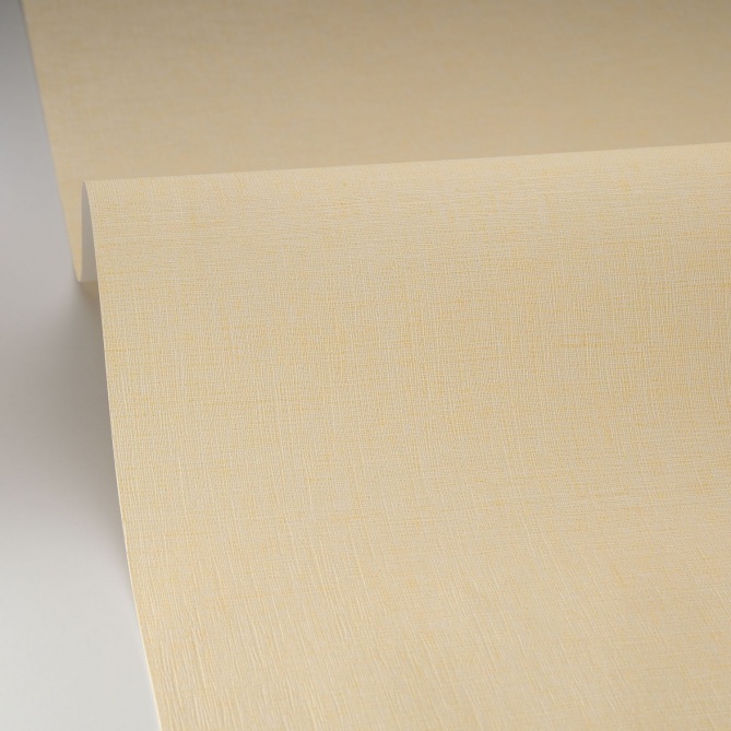 Papel pintado liso amarillo pastel LINOA 26 | Murake - 879956