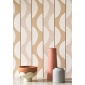 Papel pintado rayas rosa nude ZELVA 02 | Murake - 880016