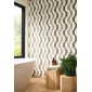 Papel pintado rayas verde salvia ZELVA 03 | Murake - 880017