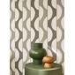 Papel pintado rayas verde salvia ZELVA 03 | Murake - 880017