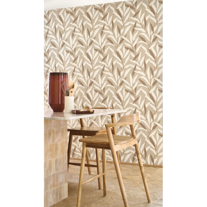 Papel pintado vegetal capuchino NAORI 03 | Murake - 880021