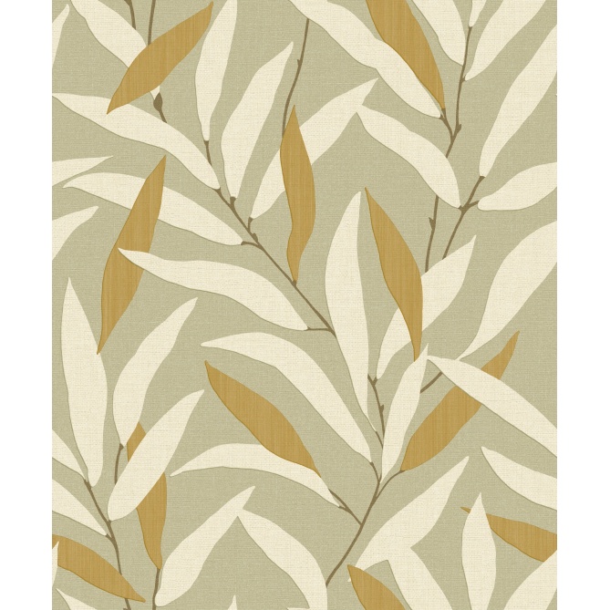 Papel pintado vegetal verde salvia NAORI 04 | Murake - 880022