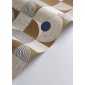 Papel pintado geométrico azul ultramar KIREN 02 | Murake - 880024