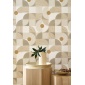 Papel pintado geométrico verde salvia KIREN 03 | Murake - 880025