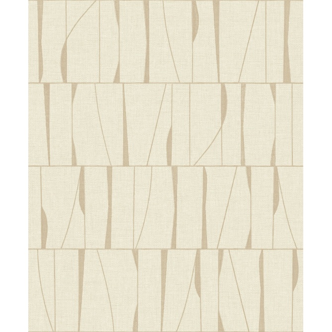 Papel pintado geométrico beige arena SAYRA 02 | Murake - 880028