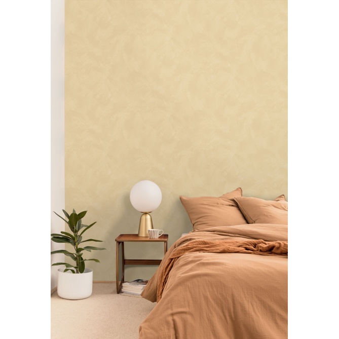 Papel pintado efecto cal beige arena - CALIZA 05 | MURAKE - 880158