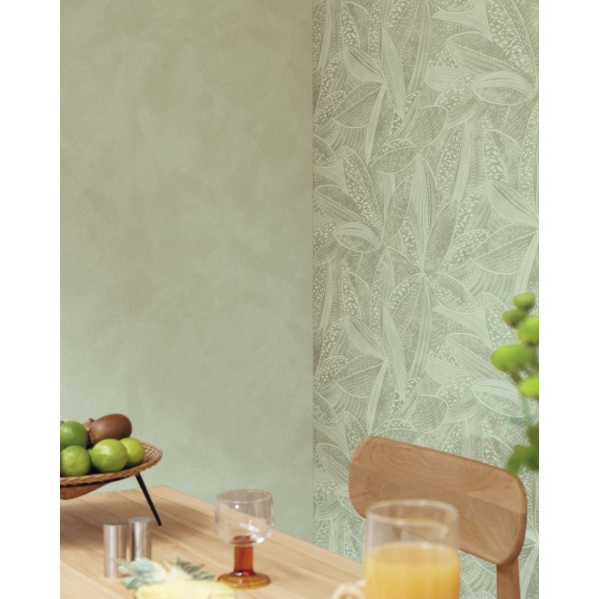 Papel pintado efecto cal verde agua - CALIZA 31 | MURAKE - 880184