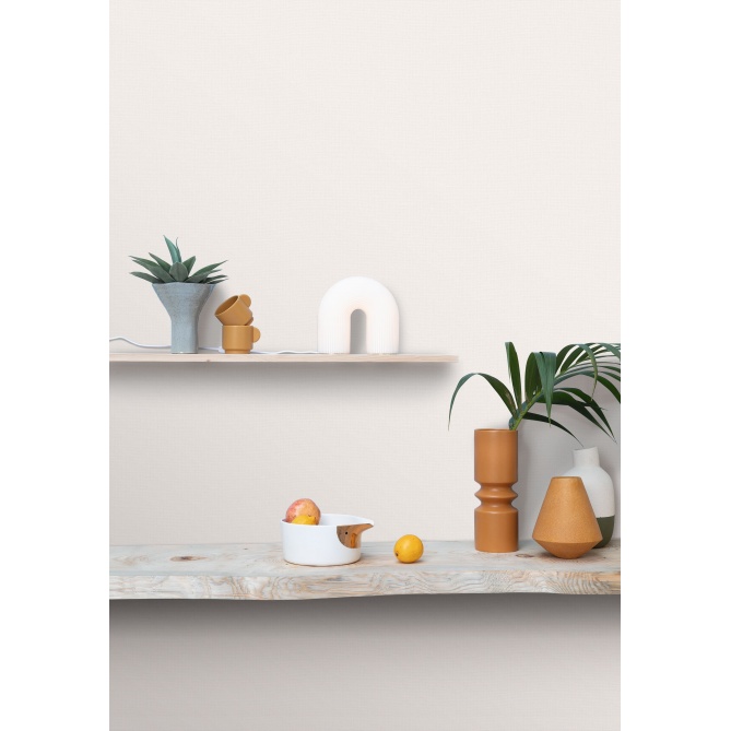 Papel pintado efecto fibra natural blanco - YUTARA 01 | MURAKE - 880320