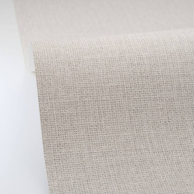 Papel pintado efecto fibra natural gris guijarro - YUTARA 81 | MURAKE - 880400