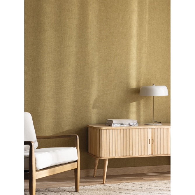 Papel pintado efecto fibra natural verde oliva - YUTARA 74 | MURAKE - 880393