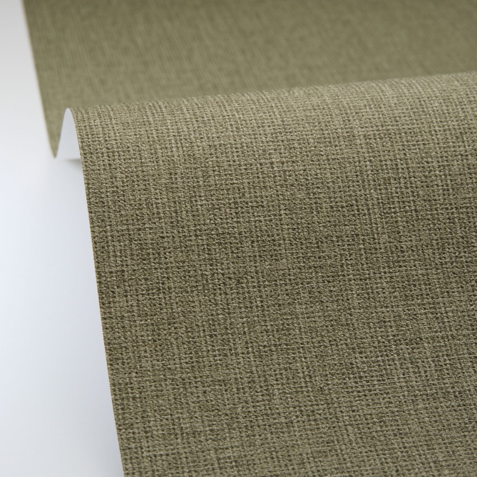 Papel pintado efecto fibra natural verde militar - YUTARA 71 | MURAKE - 880390