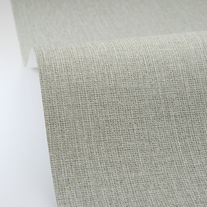 Papel pintado efecto fibra natural verde eucalipto - YUTARA 69 | MURAKE - 880388