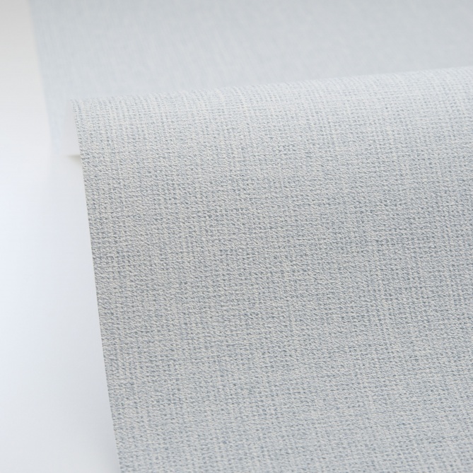 Papel pintado efecto fibra natural azul glaciar - YUTARA 50 | MURAKE - 880369
