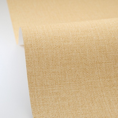 Papel pintado efecto fibra natural amarillo pajizo - YUTARA 40 | MURAKE - 880359