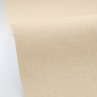 Papel pintado efecto fibra natural amarillo pastel - YUTARA 39 | MURAKE - 880358