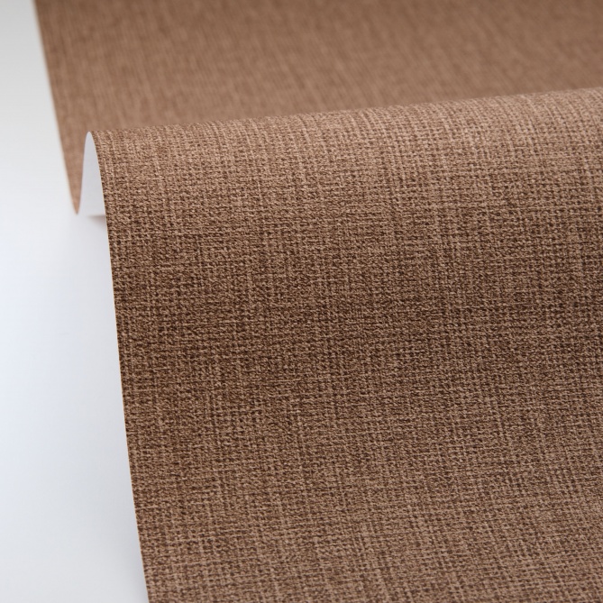 Papel pintado efecto fibra natural chocolate - YUTARA 36 | MURAKE - 880355