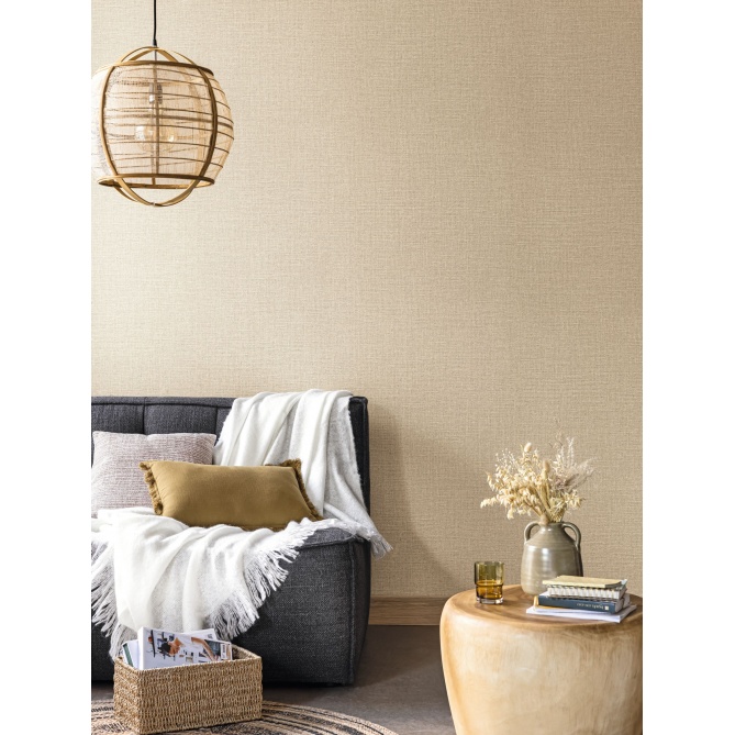 Papel pintado efecto fibra natural moka - YUTARA 28 | MURAKE - 880347