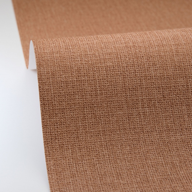 Papel pintado efecto fibra natural con toque metalizado marrón oscuro - YUTARA 25 | MURAKE - 880344