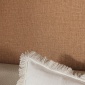 Papel pintado efecto fibra natural con toque metalizado marrón oscuro - YUTARA 25 | MURAKE - 880344