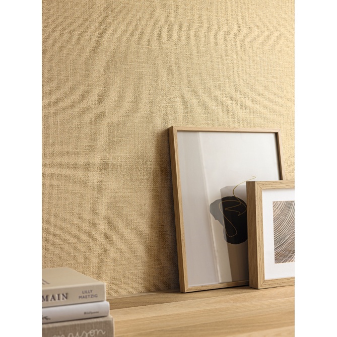 Papel pintado efecto fibra natural duna oscuro - YUTARA 09 | MURAKE - 880328