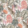 Papel pintado de plantas tropicales rojo - PALMYRIA 03 | MURAKE - 842111
