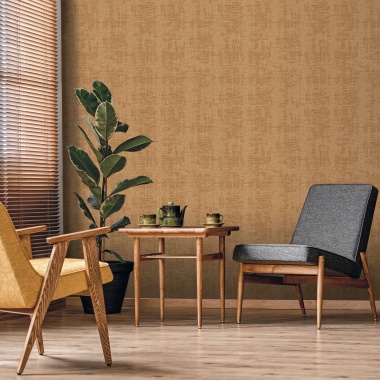 Papel pintado de efecto tejido marrón - SERANDIA 02 | MURAKE - 842248