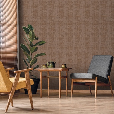 Papel pintado de efecto tejido gris - SERANDIA 03 | MURAKE - 842249