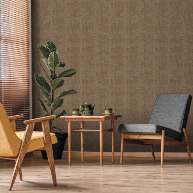 Papel pintado de efecto tejido gris - SERANDIA 06 | MURAKE - 842252