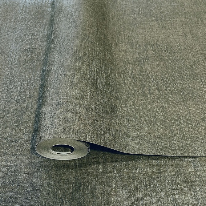 Papel pintado de efecto tejido verde - SERANDIA 07 | MURAKE - 842253