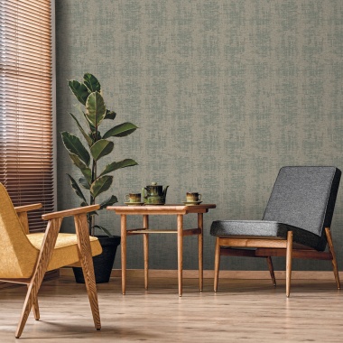 Papel pintado de efecto tejido azul - SERANDIA 08 | MURAKE - 842254