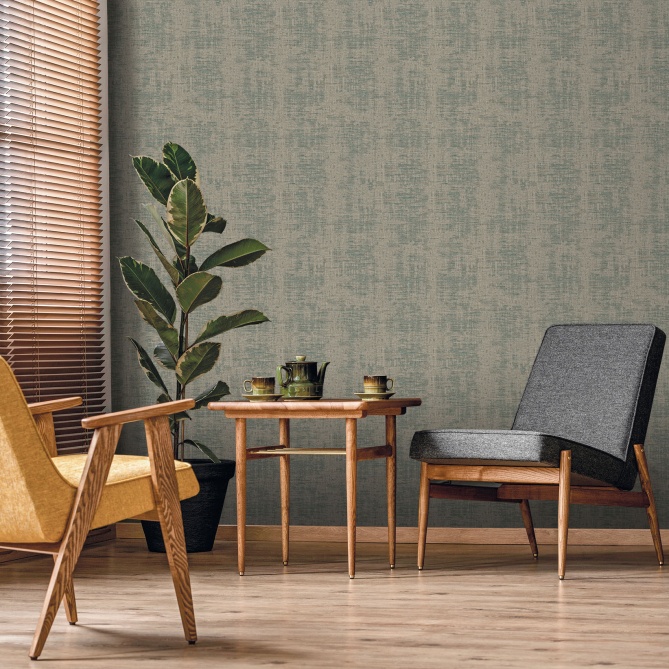 Papel pintado de efecto tejido azul - SERANDIA 08 | MURAKE - 842254