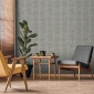 Papel pintado de efecto tejido azul - SERANDIA 10 | MURAKE - 842256