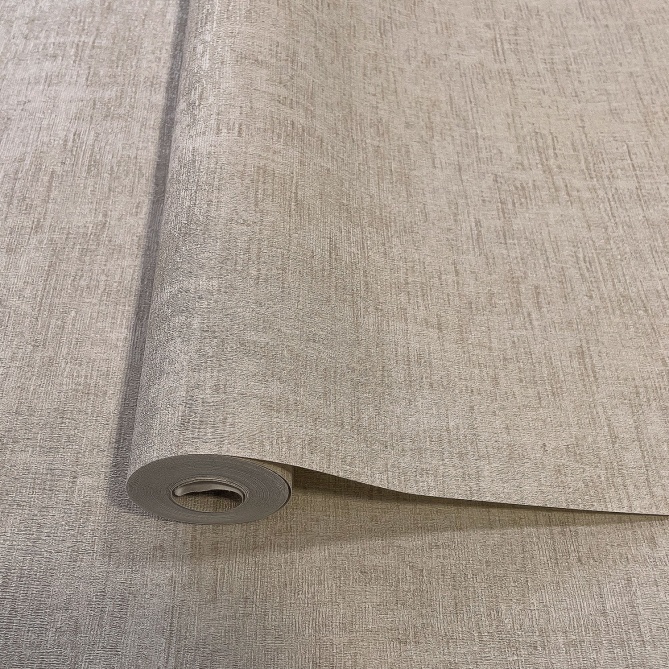 Papel pintado de efecto tejido greige - SERANDIA 12 | MURAKE - 842258