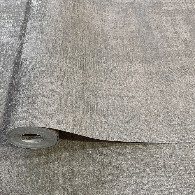 Papel pintado de efecto tejido gris - SERANDIA 15 | MURAKE - 842261