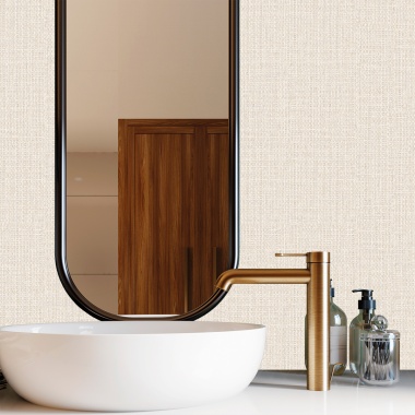 Papel pintado de efecto cestería blanco roto - TREZANA 01 | MURAKE - 842265