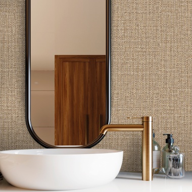 Papel pintado de efecto cestería beige - TREZANA 05 | MURAKE - 842269